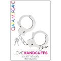 MENOTTES LOVE HANDCUFFS MÉTAL ARGENTÉ - CLARA MORGANE 