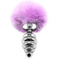 PLUG LARGE AVEC POMPON VIOLET - ALIVE 