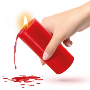 Bougie SM basse température rouge – Fetish Tentation