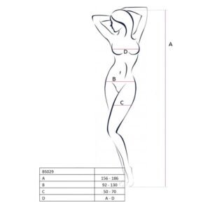 Bodystocking blanc BS029 – Passion