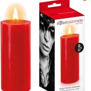 Bougie SM basse température rouge – Fetish Tentation
