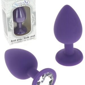 Plug anal silicone violet diamond – 4.1 cm – Spoody Toys