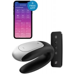 Vibromasseur pour couple connecté Double Fun – Satisfyer