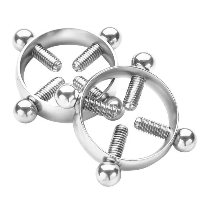 Pinces à tétons à vis - Acier inoxydable
