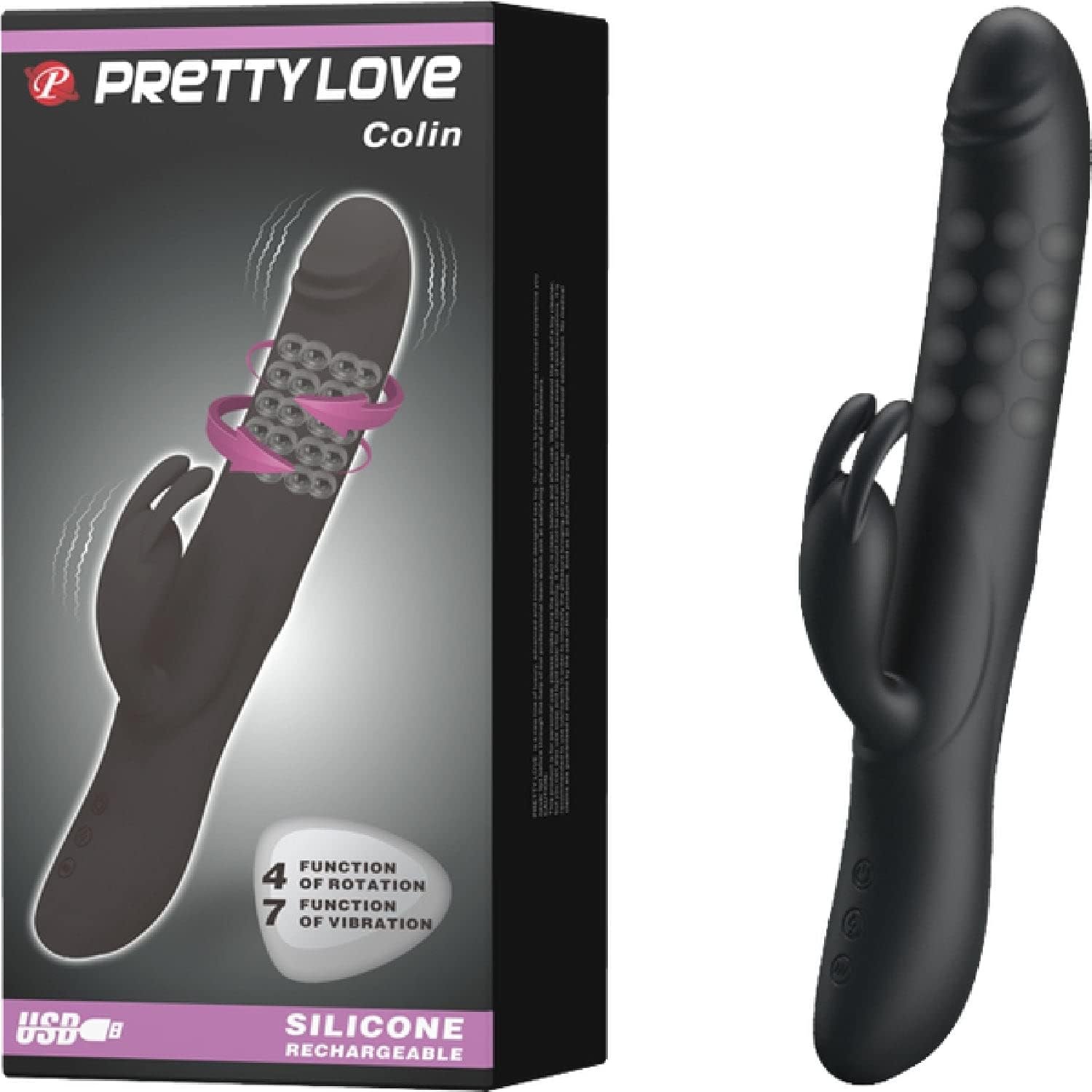 Vibromasseur rabbit Colin - Pretty Love